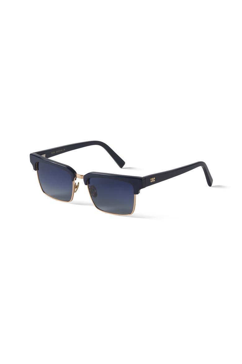 Paris Sunglasses, Alternate, color, Blue / Gold