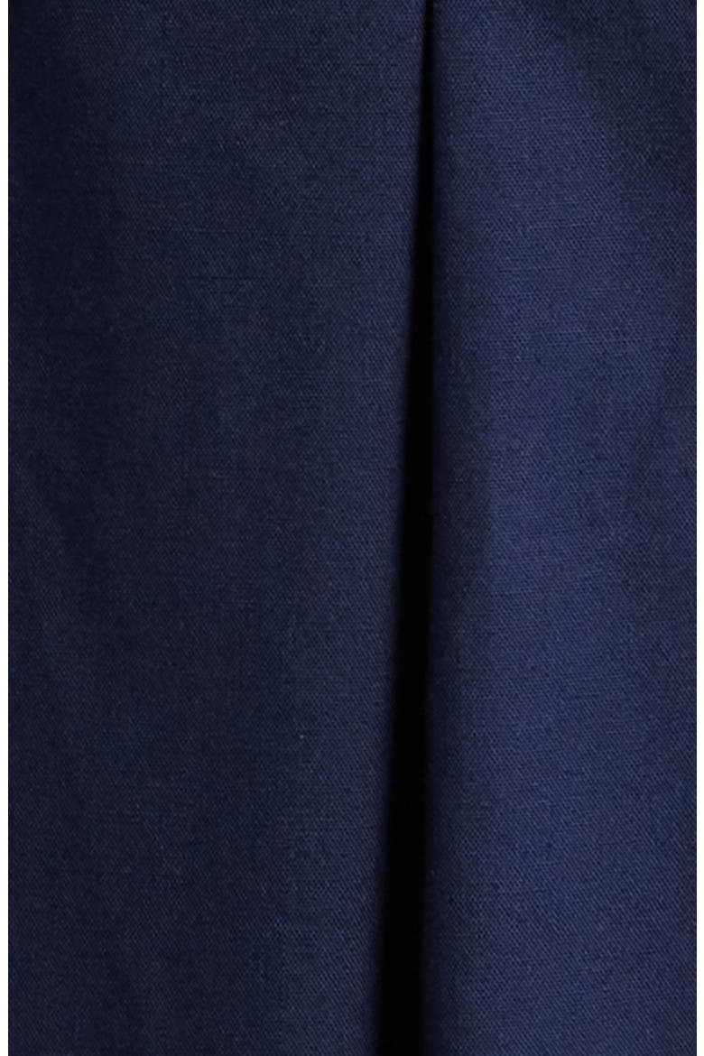 Zoya Long Sleeve Cotton Blend Shirtdress, Alternate, color, NAVY