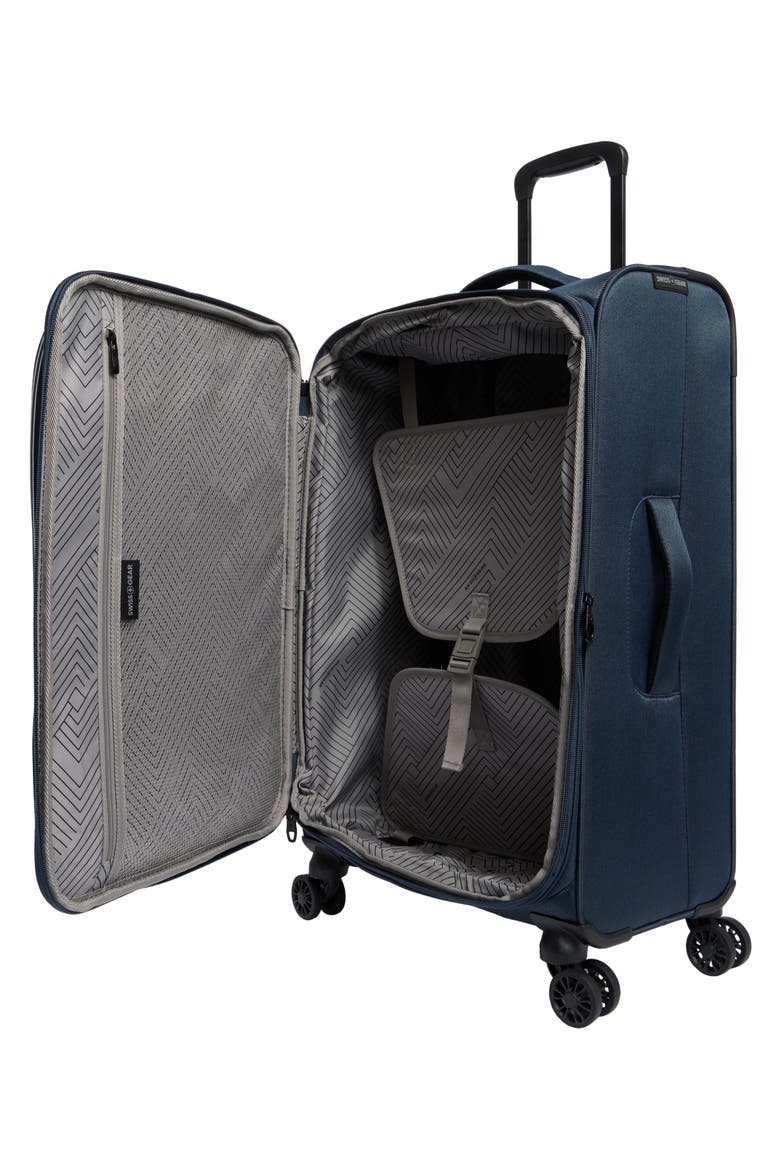 24-Inch Softside Spinner Luggage, Alternate, color, NAVY