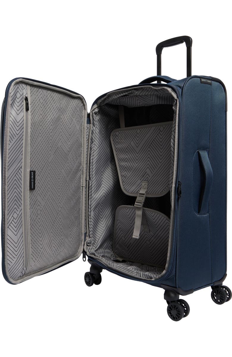 SWISSGEAR 24-Inch Softside Spinner Luggage, Alternate, color, Navy