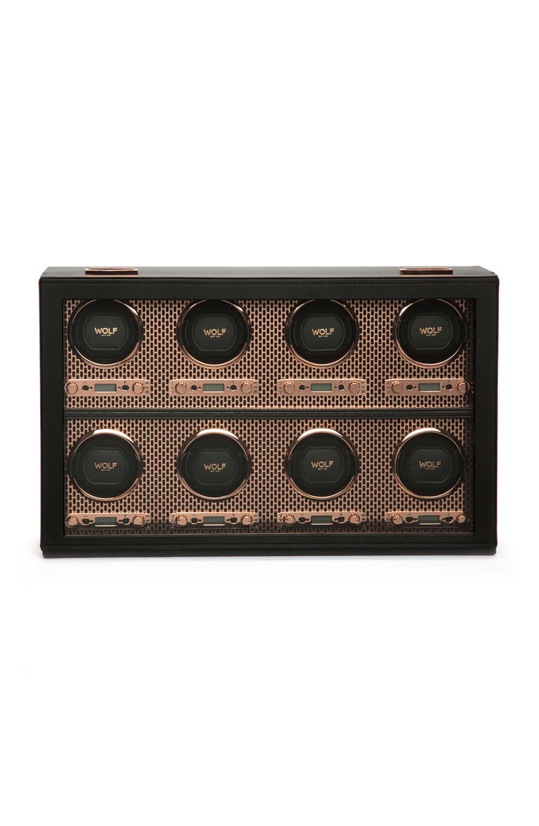 WOLF Axis 8 Piece Watch Winder, Main, color, Copper