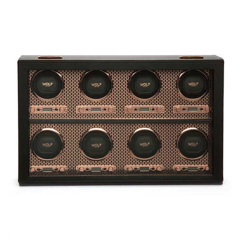 Wolf Axis 8 Piece Watch Winder In Copper