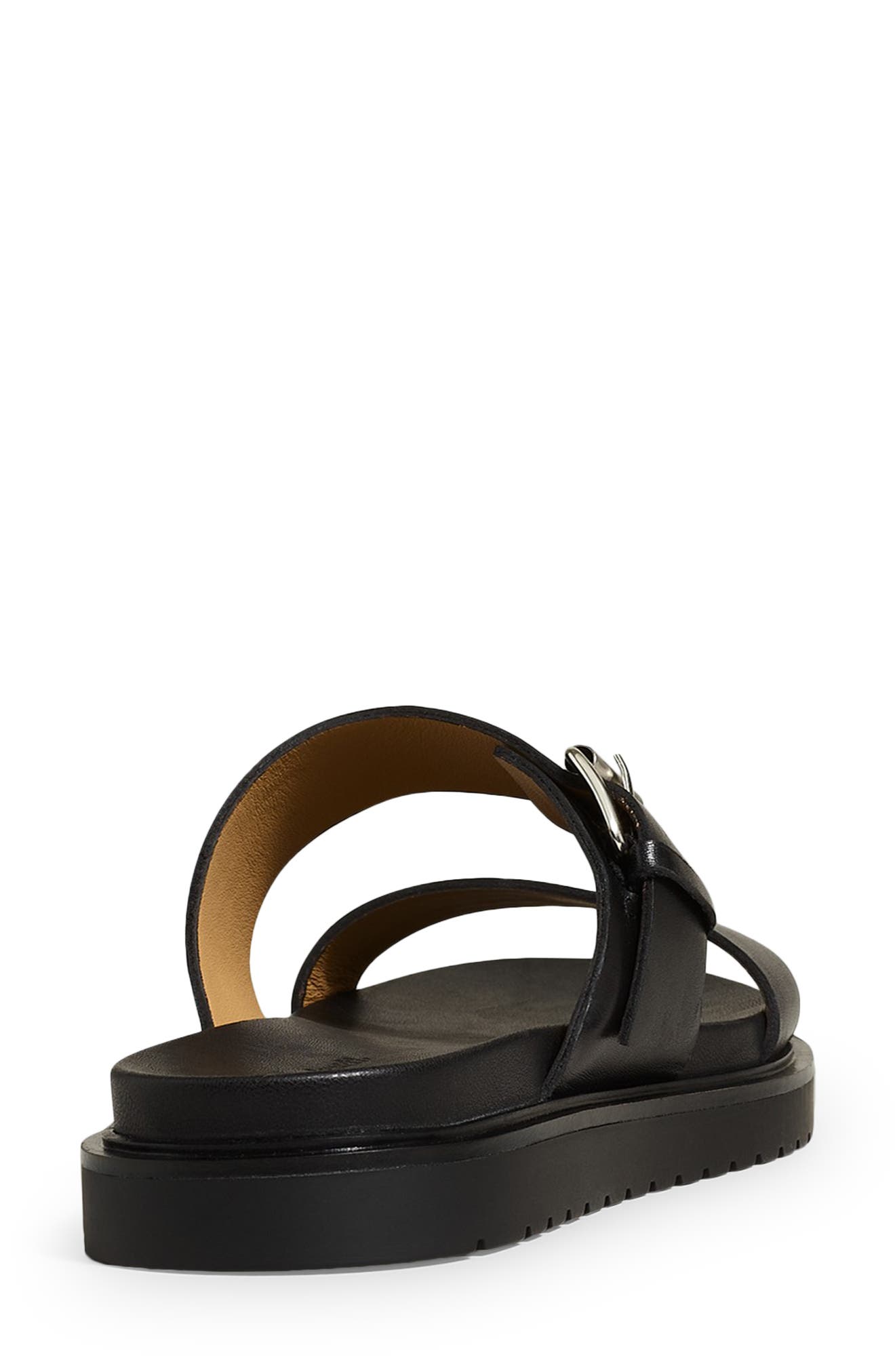 Madewell Maximillian Two Strap Sandal, Alternate, color, True Black