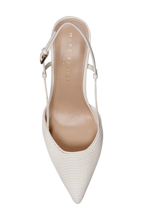 Marc Fisher Ltd Flory Pointed Toe Pump In White
