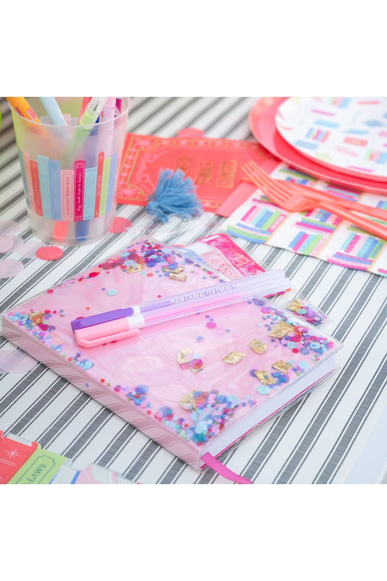 Back to School Confetti Filled Notebook, Alternate, color, Assorted Pre-Pack