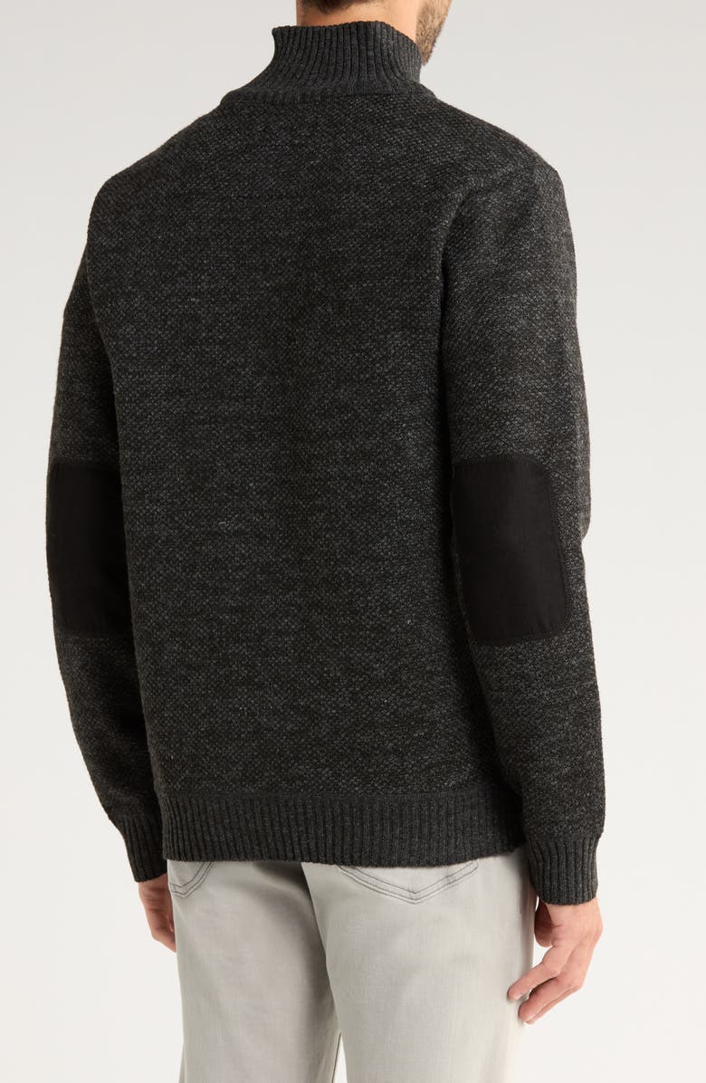 Buffalo Jeans Weebery Quarter Button Pullover, Alternate, color, Black Mix