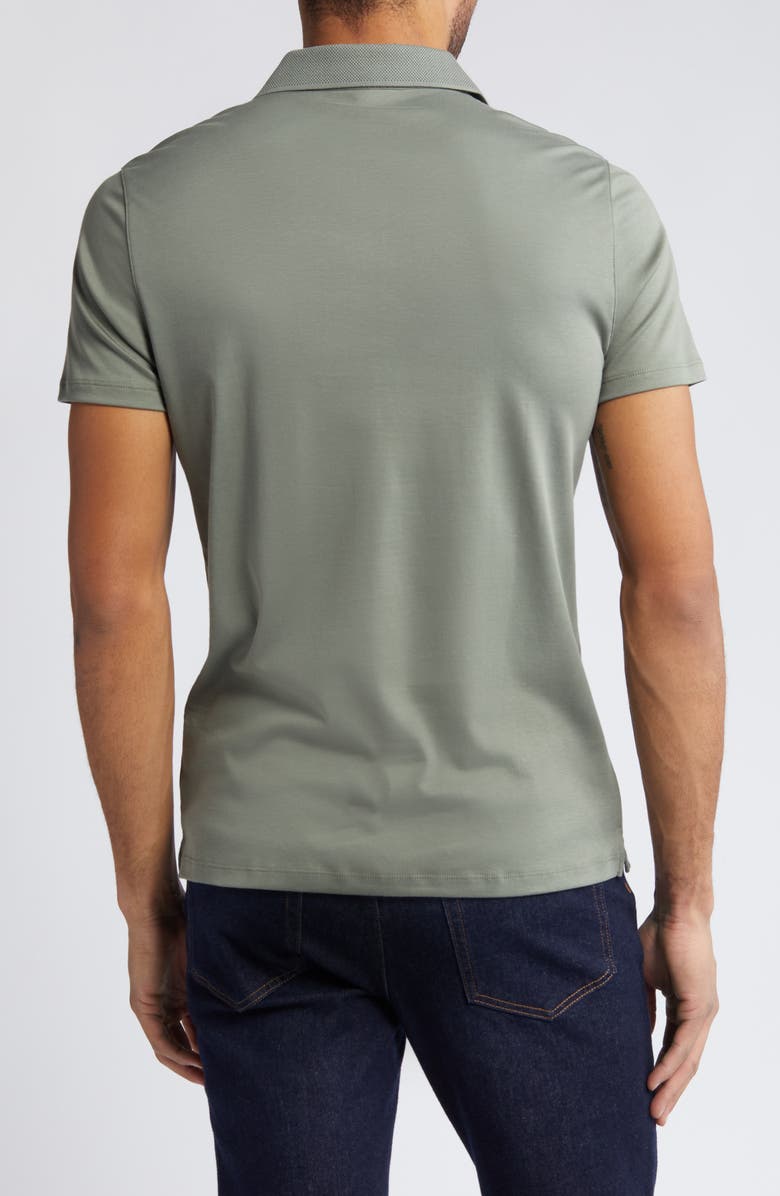 Robert Barakett Men's Georgia Pima Cotton Polo, Alternate, color, Mulled Basil