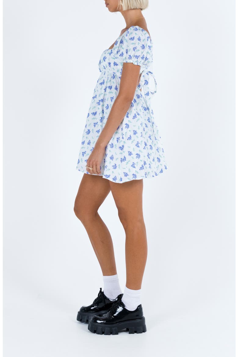 Let's Dance Floral Minidress, Alternate, color, BLUE