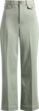 SPANX® Easy Flare Crop Cotton Blend Pants
