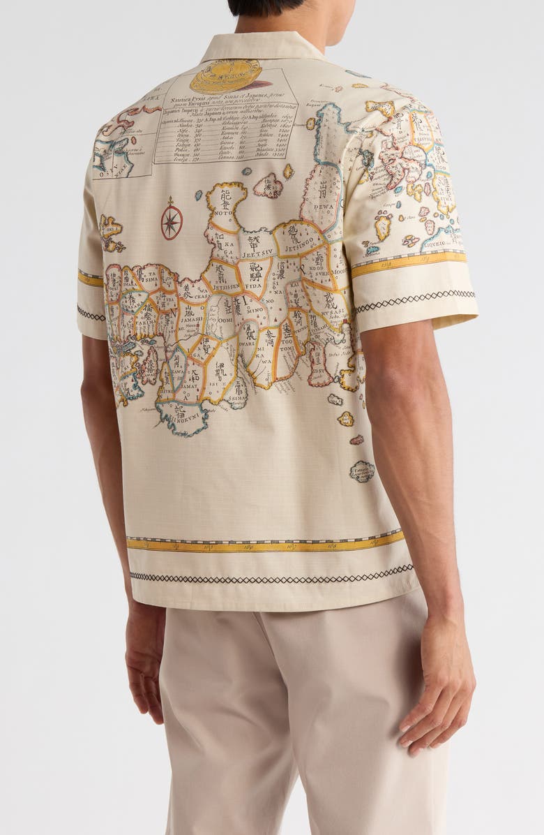 Percival Ex Libris Camp Shirt, Alternate, color, Ecru