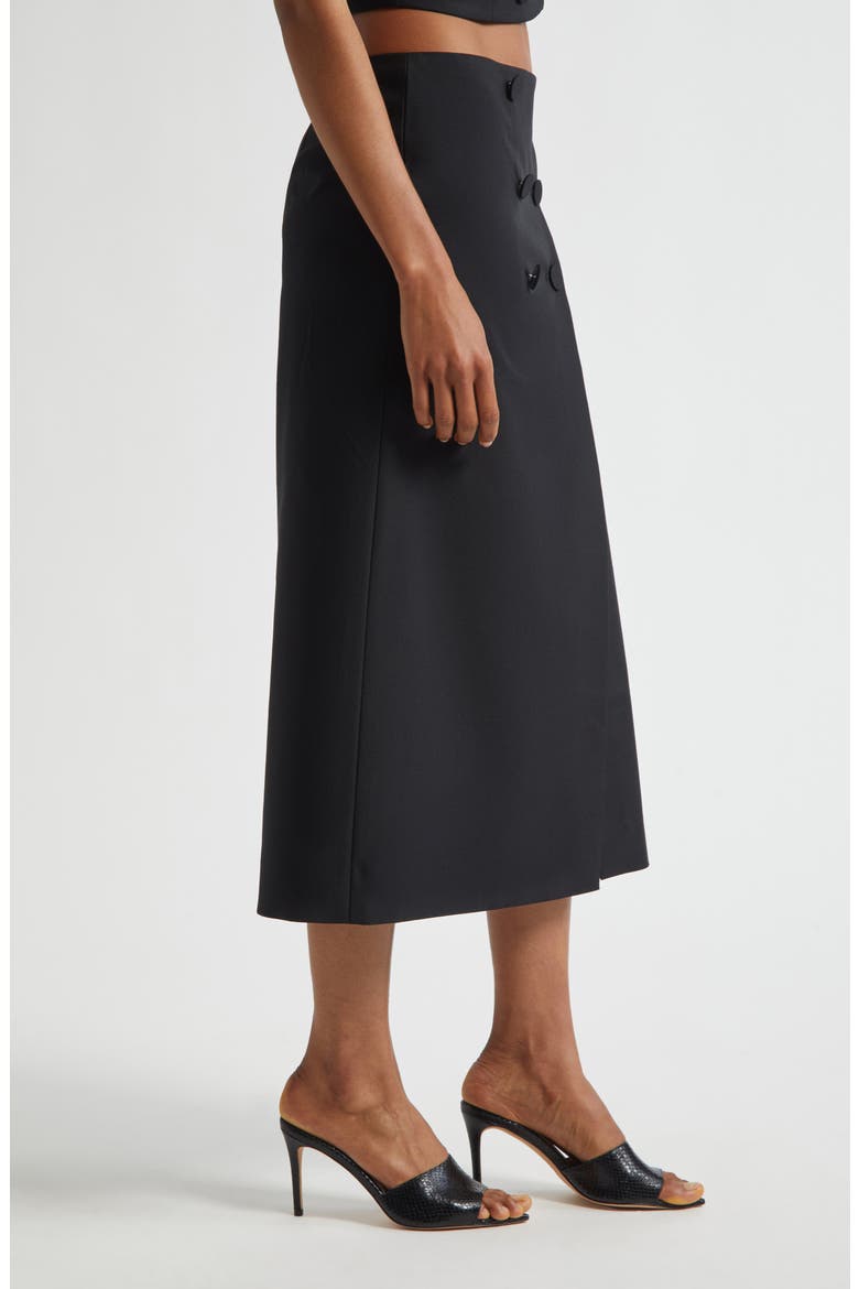 Febe Tuxedo Pencil Skirt, Alternate, color, BLACK