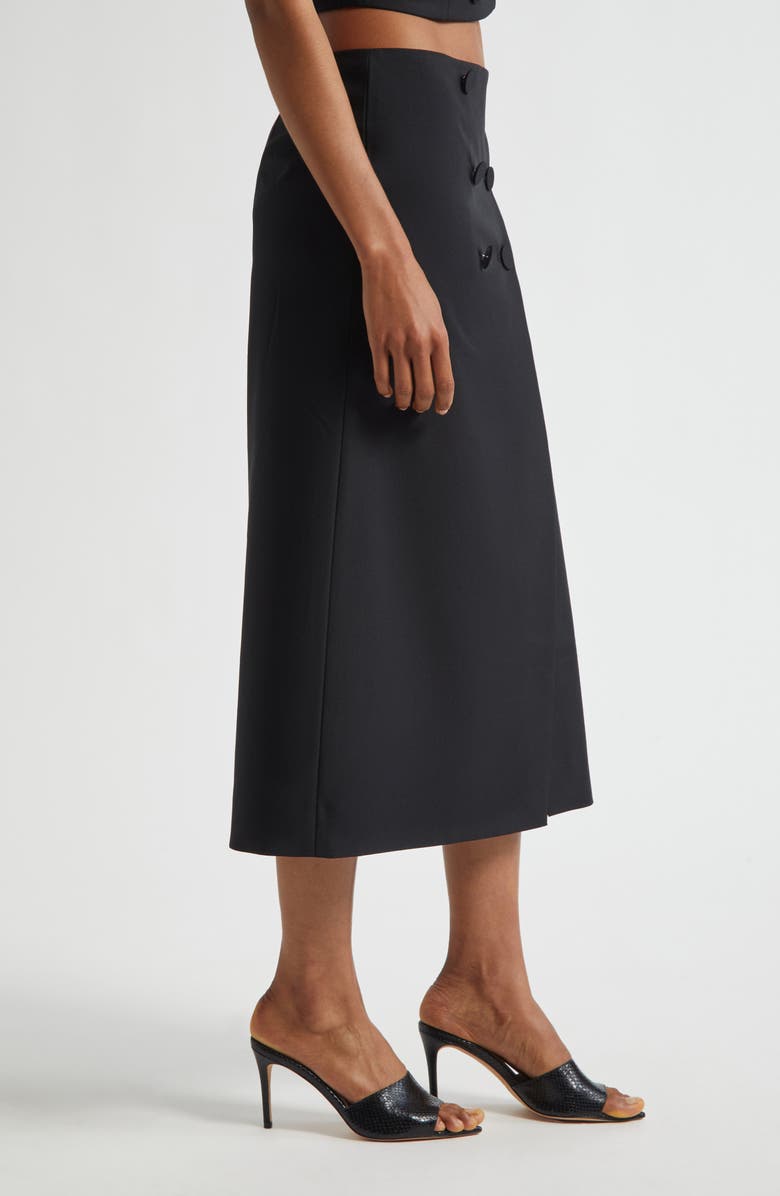 L'AGENCE Febe Tuxedo Pencil Skirt, Alternate, color, Black