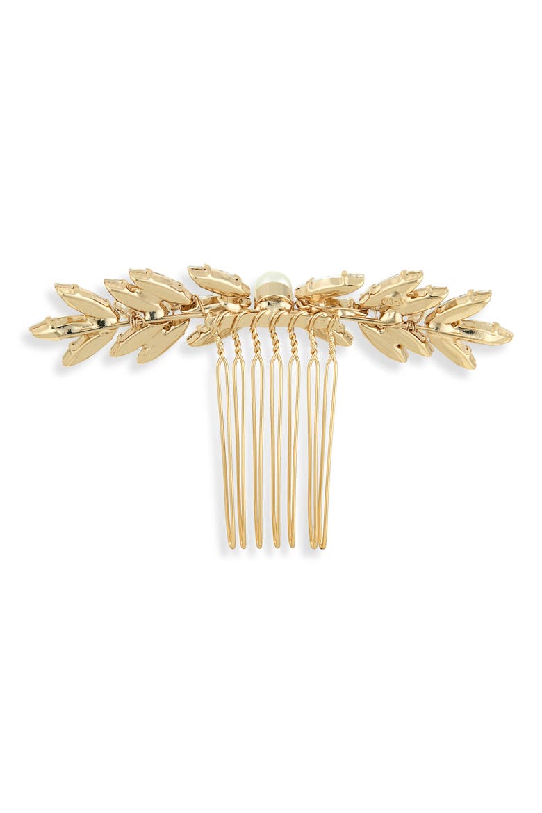 Gemma Hair Comb (Nordstrom Exclusive), Alternate, color, GOLD