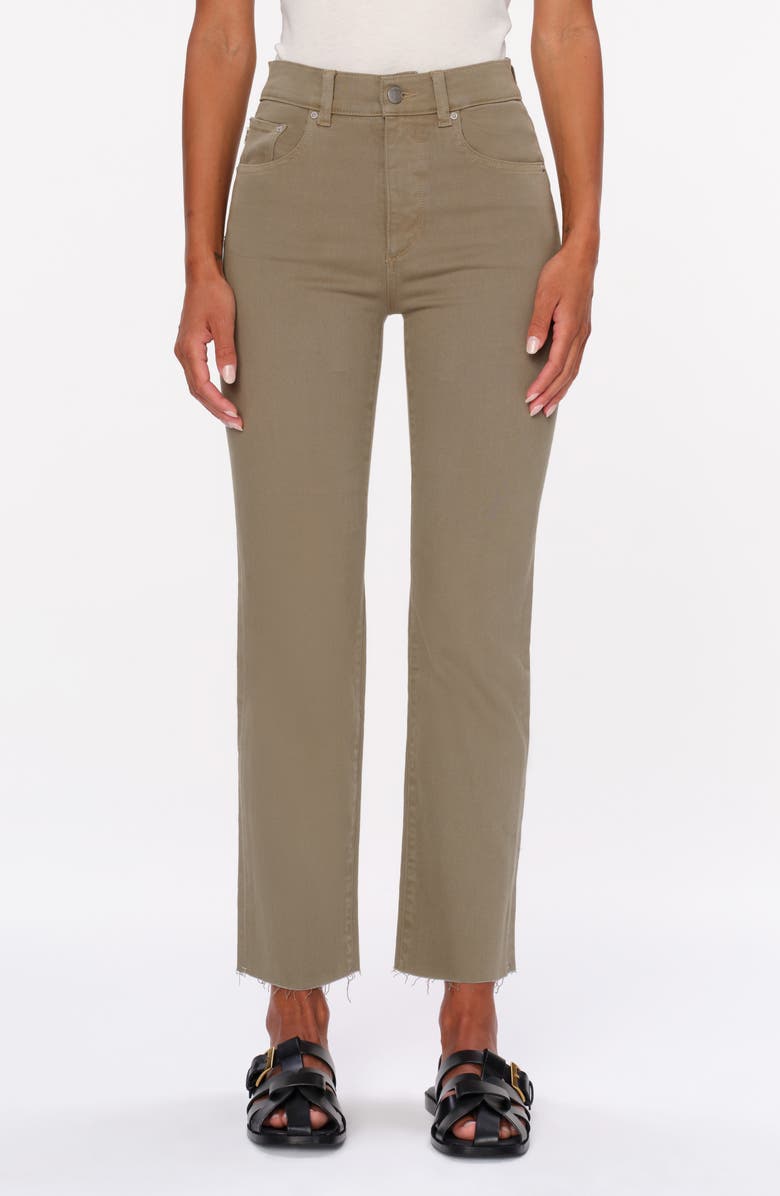 DL1961 Patti Raw Hem High Waist Ankle Straight Leg Jeans, Main, color,