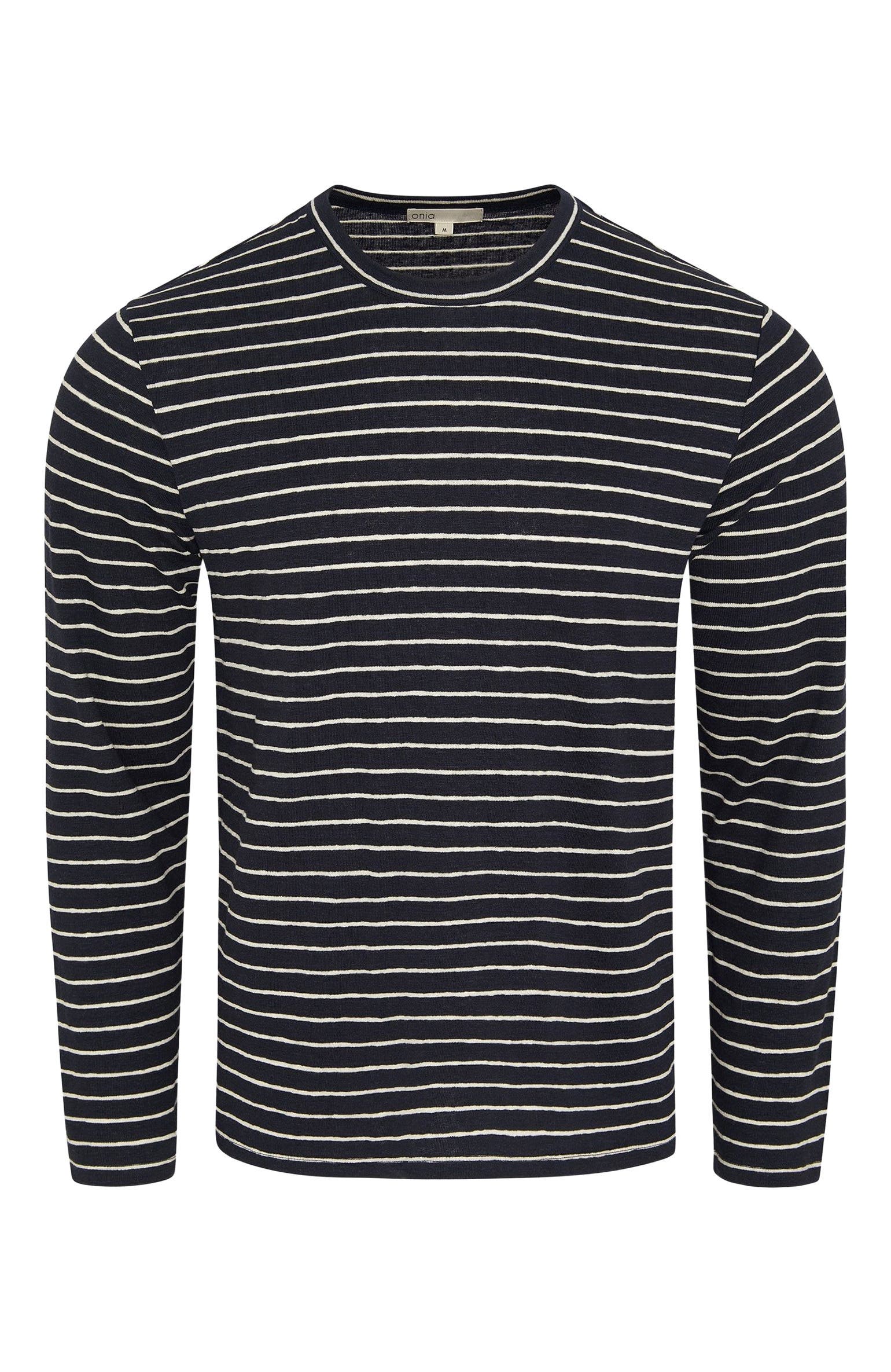 Stretch Linen Jersey Long Sleeve Tee - image 2