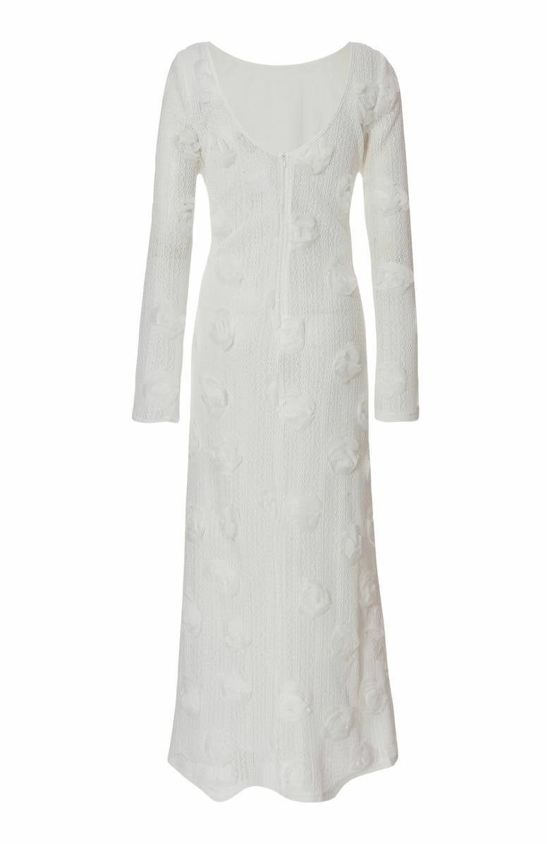 QUIZ 3D Floral Knit Maxi Dress Dress, Alternate, color,