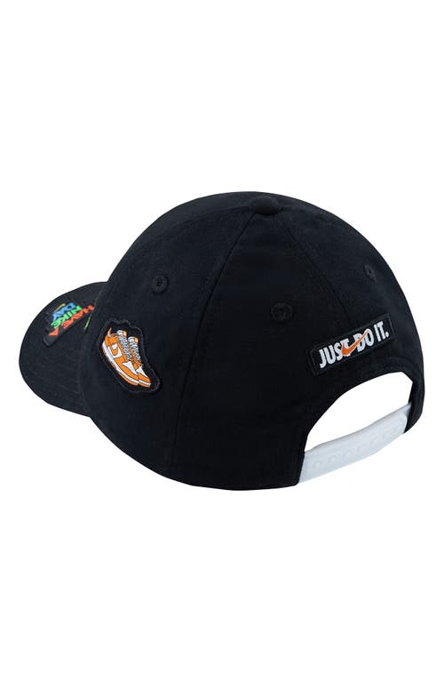 Nike Kids' Logo Toss Patch Club Baseball Cap In Black