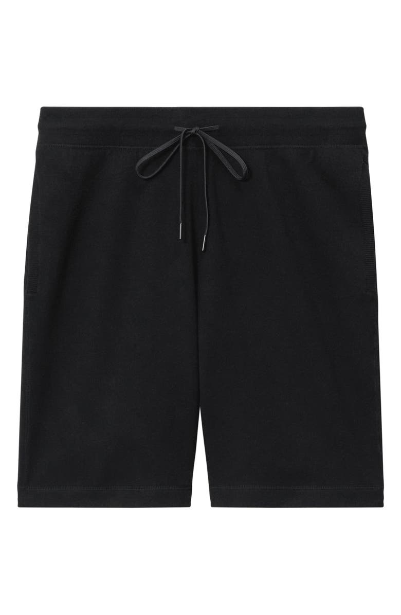 Theory Knit Drawstring Shorts, Alternate, color, Black