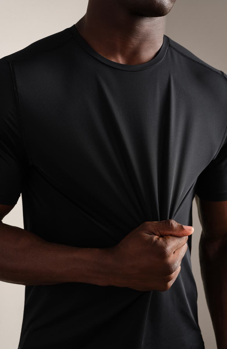 Rhone Endure T-Shirt, Alternate, color, Pure Black