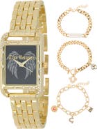 True Religion Crystal Logo Bracelet Watch, 25mm