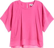 DKNY Mixed Media Dolman Sleeve Top