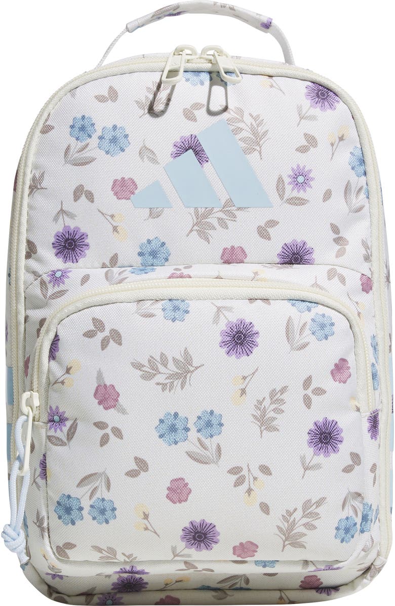 adidas Kids' Santiago Lunch Bag, Main, color, In Bloom Floral Warm Vanilla