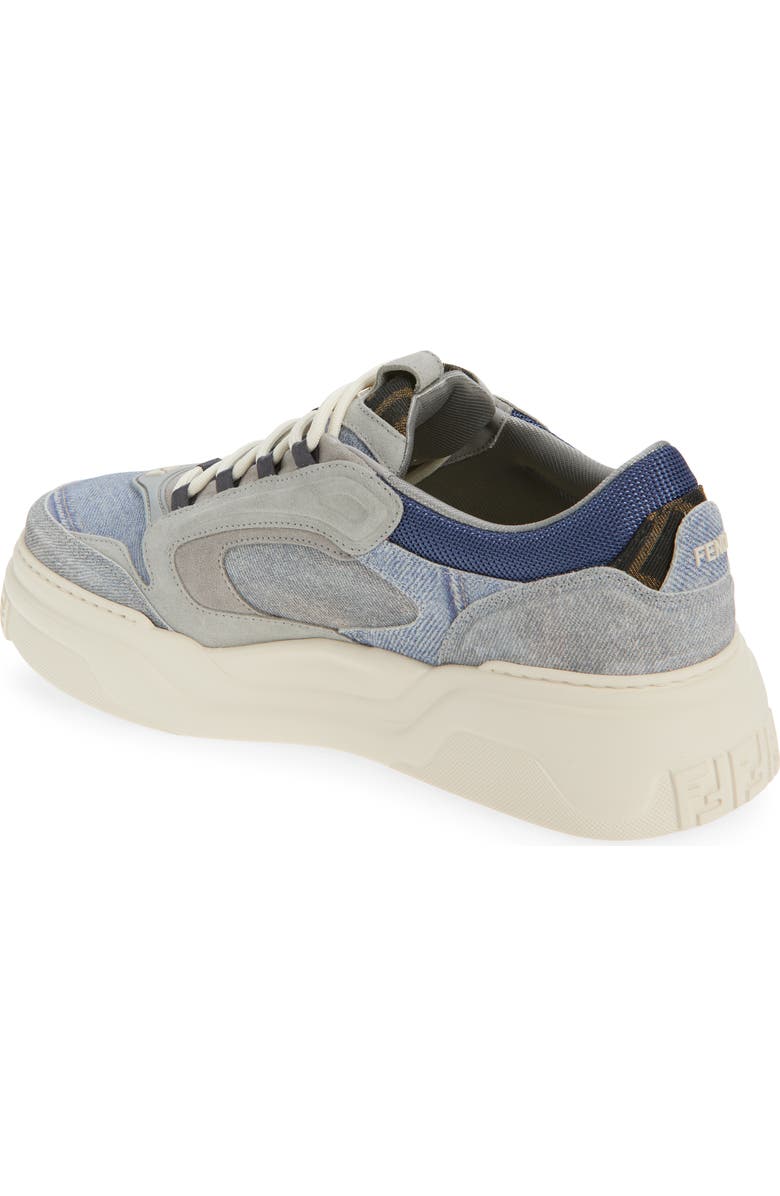 Fendi Force Sneaker, Alternate, color, Grig Denim Blue Denim