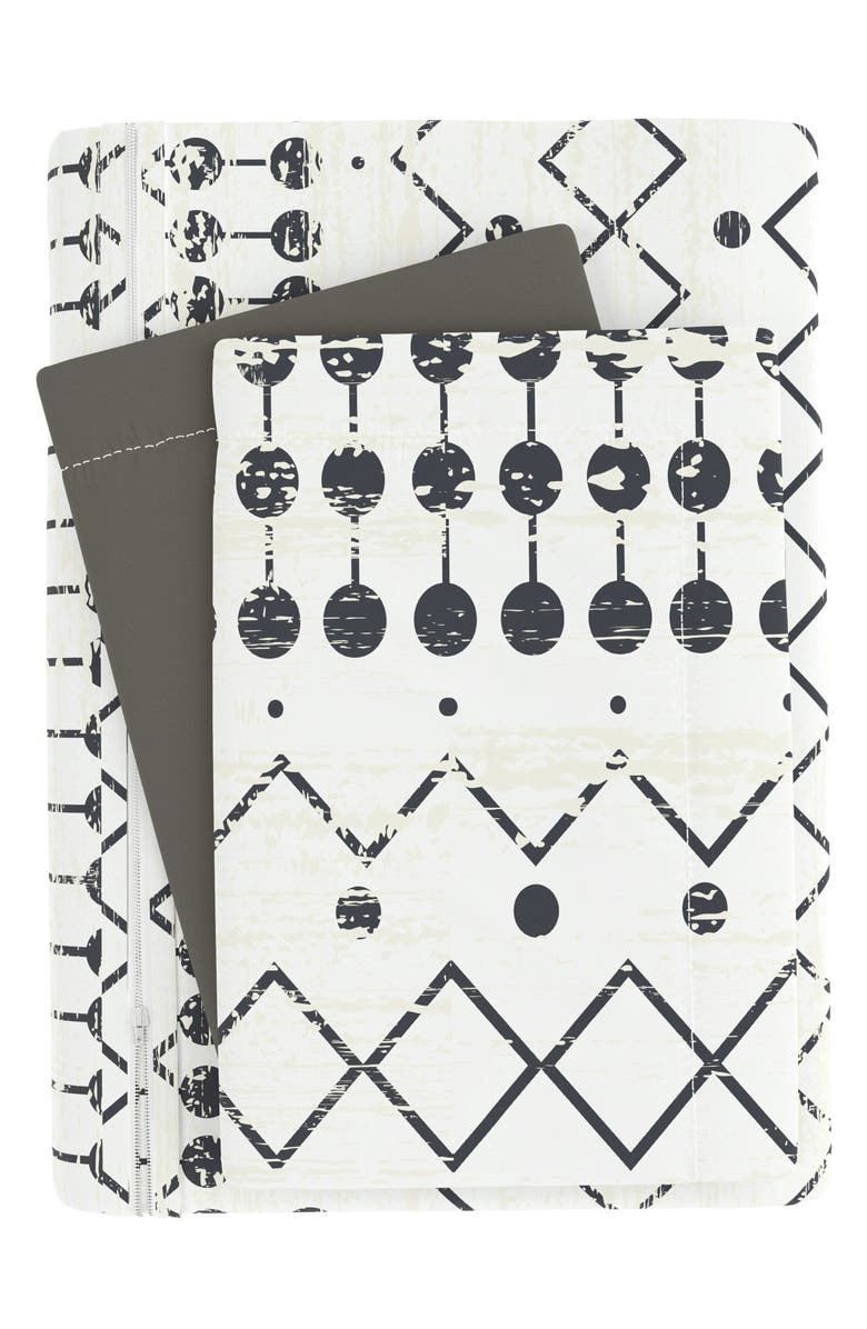 HOMESPUN IENJOY HOME Premium Ultra Soft Etched Gate 3-Piece Reversible Duvet Cover Set, Alternate, color,