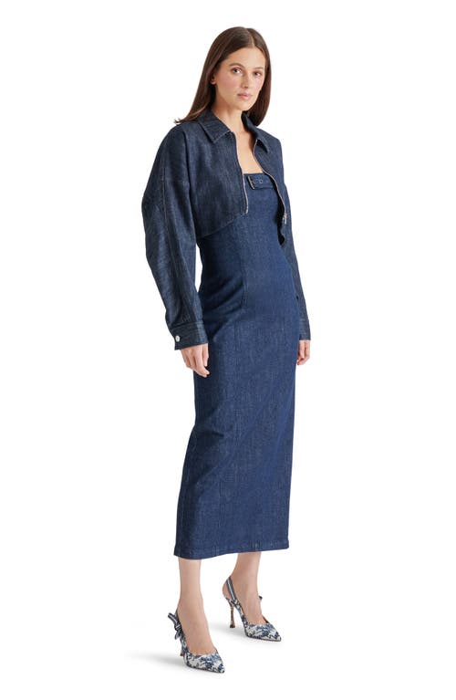 Steve Madden Prato Strapless Denim Midi Dress