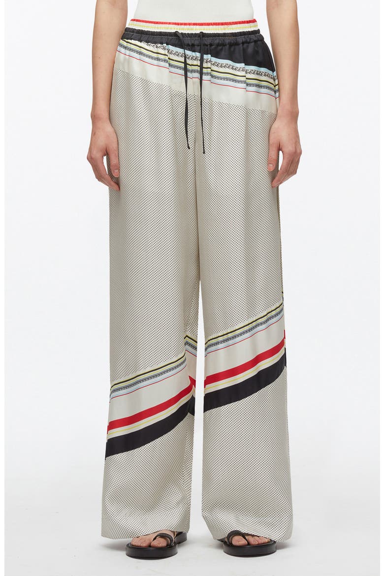 Liberty Silk Pajama Pants, Main, color, IVORY MULTI