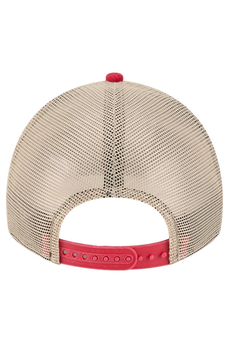 Men's New Era Scarlet/Cream San Francisco 49ers Vintage Landscape 9TWENTY A-Frame Adjustable Hat, Alternate, color, Scarlet