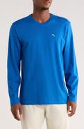 Tommy Bahama Bali Skyline Long Sleeve V-Neck T-Shirt
