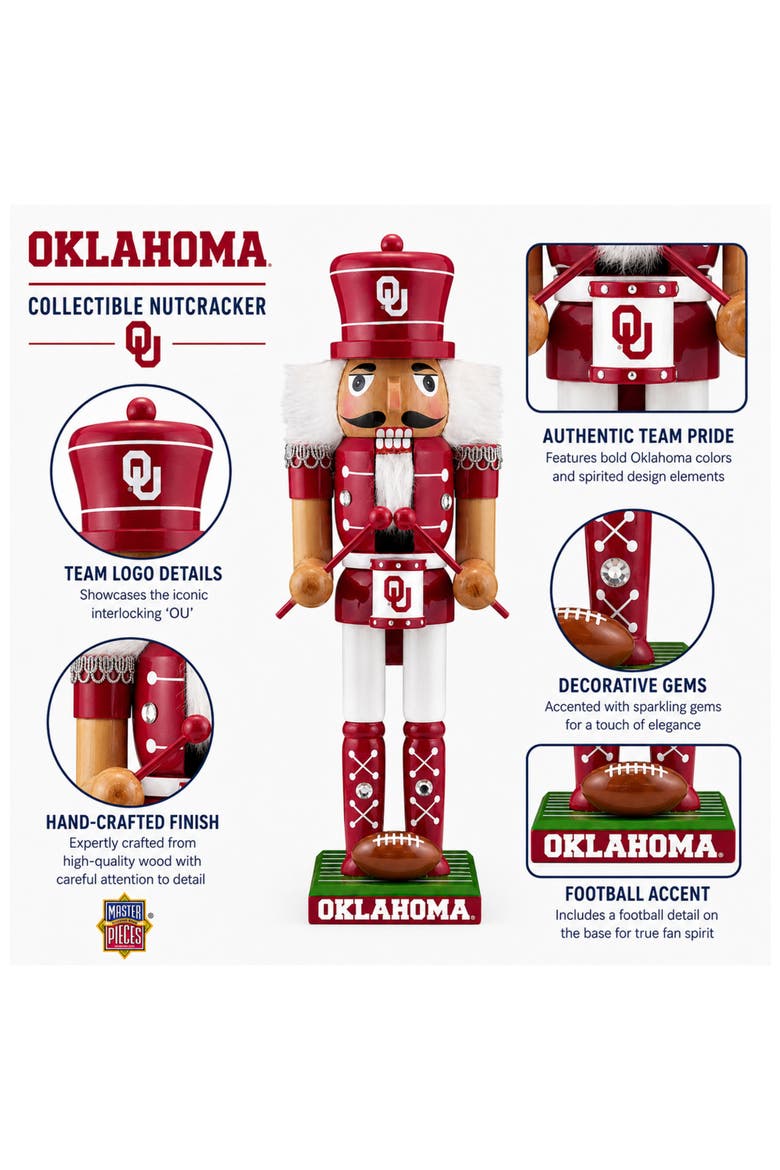 Oklahoma Sooners Collectible Nutcracker, Alternate, color, Multicolor