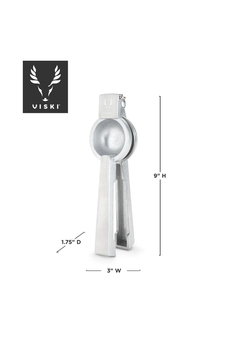 Viski Professional Professional Citrus Juicer, Alternate, color, Silver