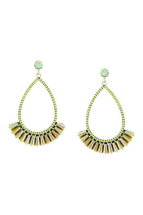 Gia Beaded Drop Earrings