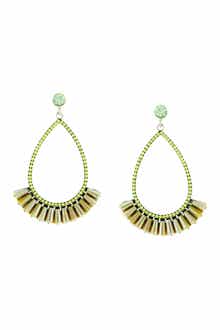 OLIVIA WELLES Gia Beaded Drop Earrings