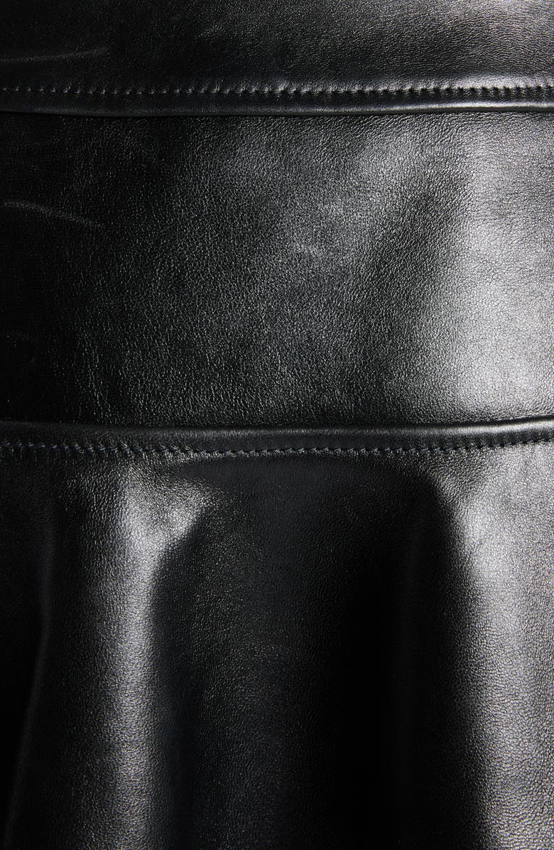 TOM FORD Shiny Plongé Leather Miniskirt, Alternate, color,