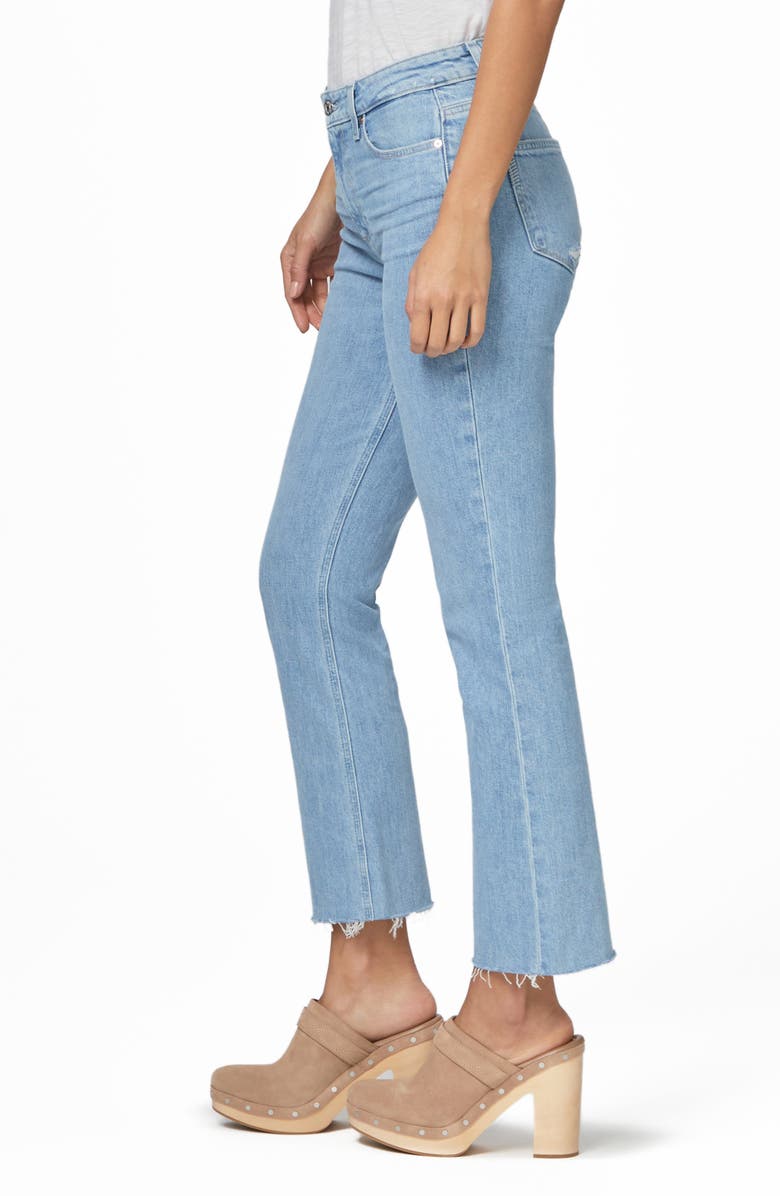 PAIGE Colette Raw Hem High Waist Crop Flare Jeans, Alternate, color,