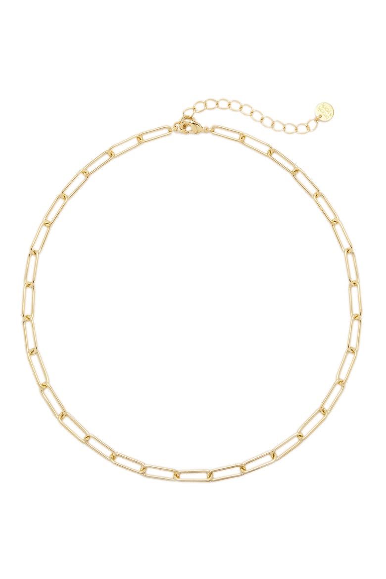 Colette Chain Link Choker Necklace, Main, color, GOLD