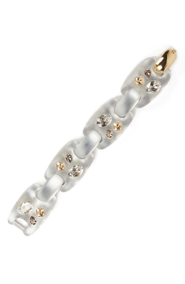 Alexis Bittar Future Antiquity Crystal Stud Soft Link Bracelet Alexis Bittar Future Antiquity Crystal Bypass Bangle, Main, color, 