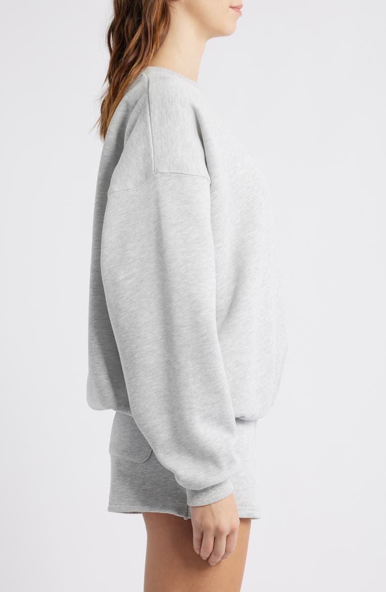 Princess Polly Logo Graphic Crewneck Sweatshirt, Alternate, color, Grey