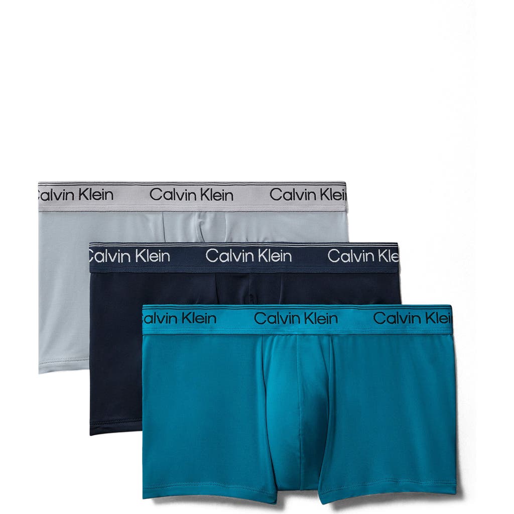 Calvin Klein 3-pack Microfiber Boxer Briefs In Multi