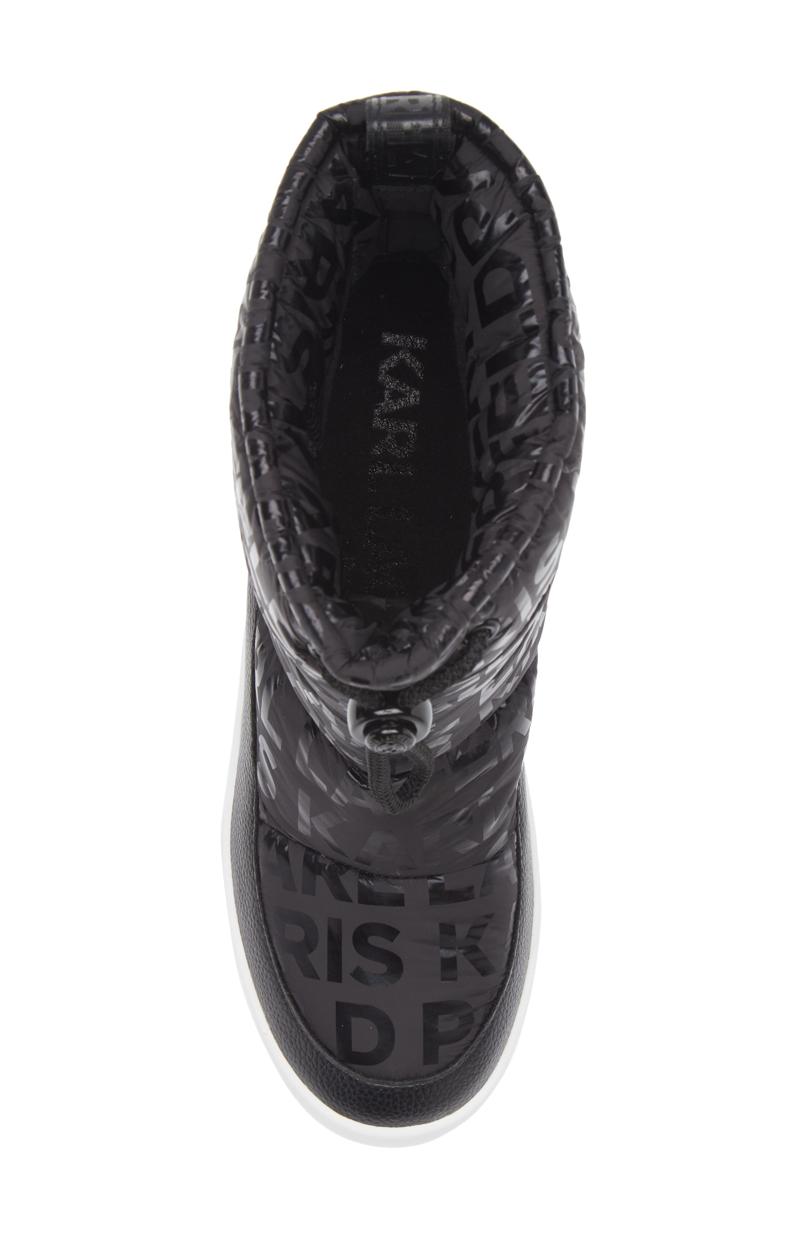 KARL LAGERFELD PARIS Bronwyn Wedge Boot, Alternate, color, Black