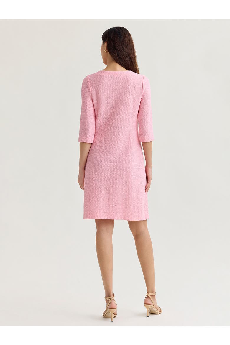 Tri-Color Tweed Knit Sheath Dress, Alternate, color, Pink