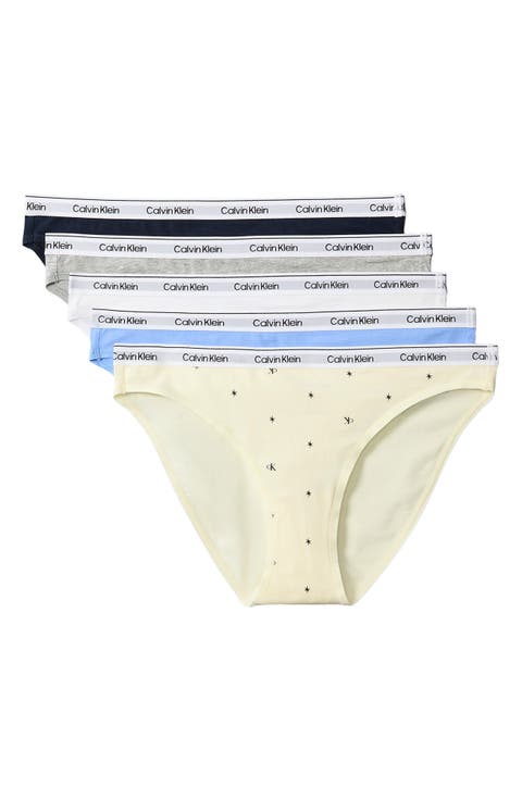 Assorted 5-Pack Logo Bikinis