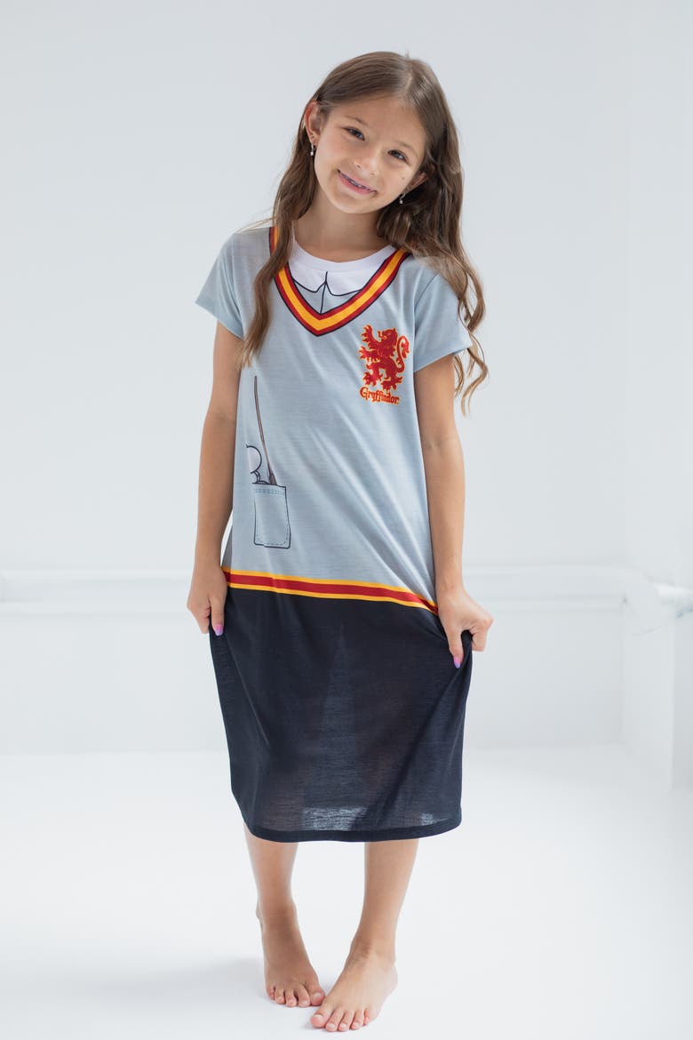 Sleepwear Nightgown, Alternate, color, Grey Black