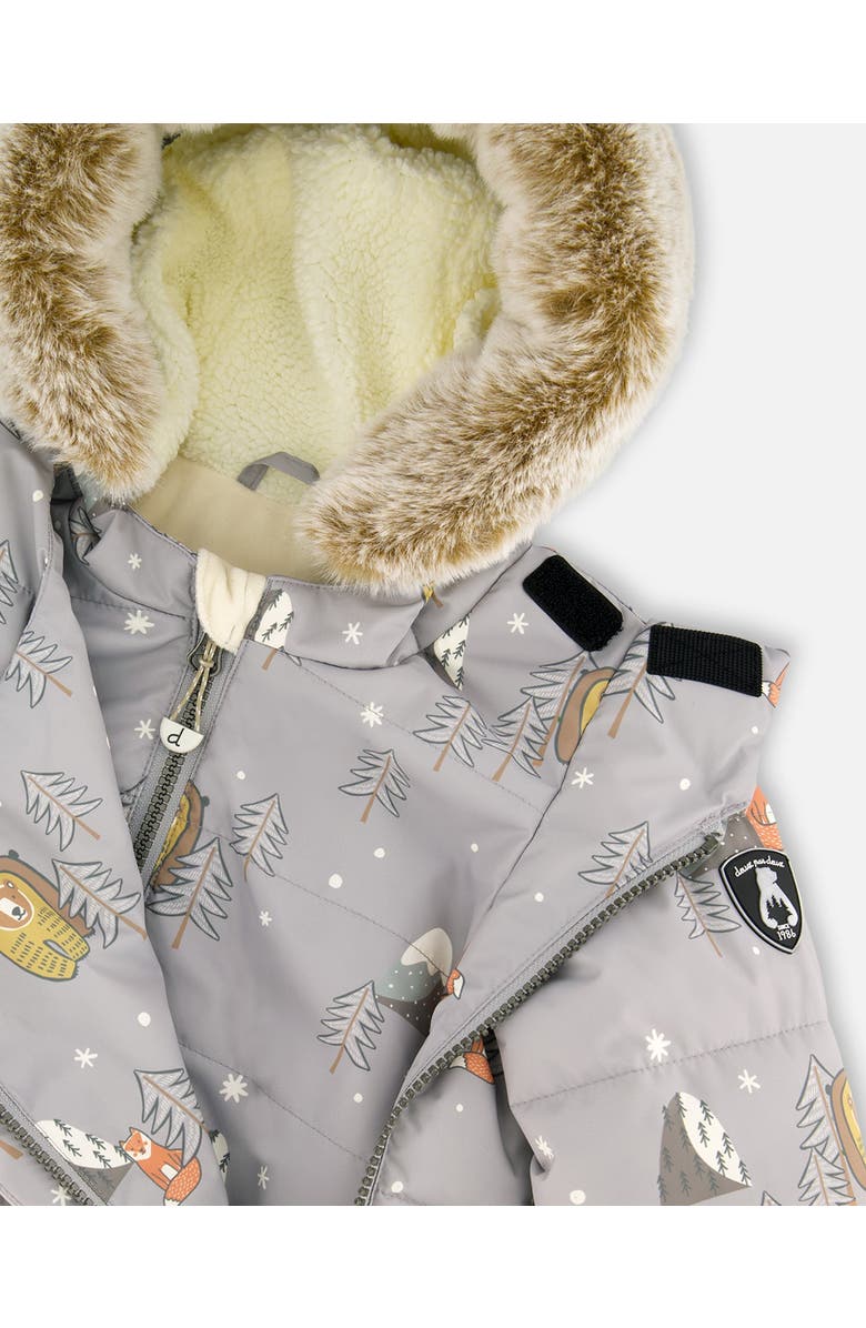 Deux par Deux Two-Piece Snug Snowsuit, Alternate, color, Gray