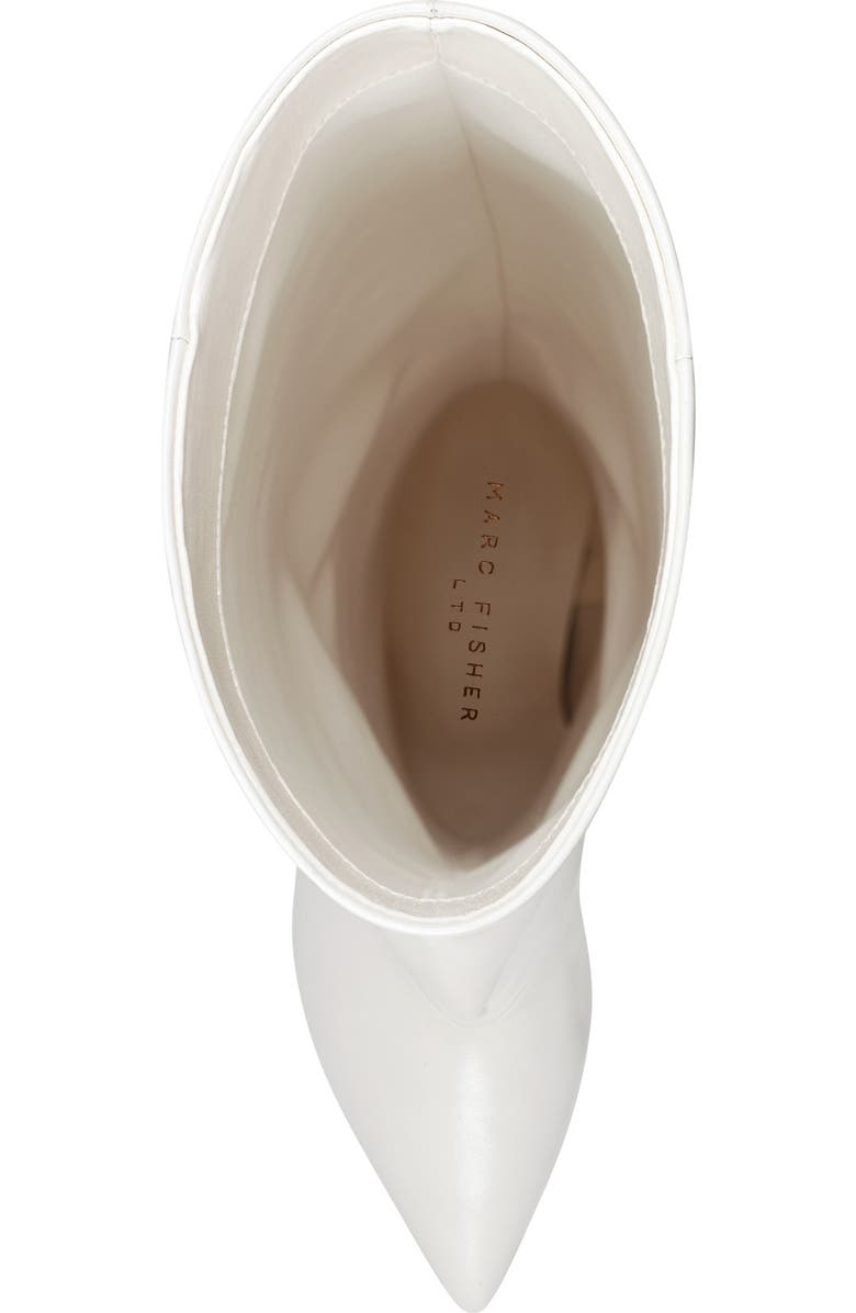 Marc Fisher LTD Gentle Pointed Toe Knee High Boot, Alternate, color, White