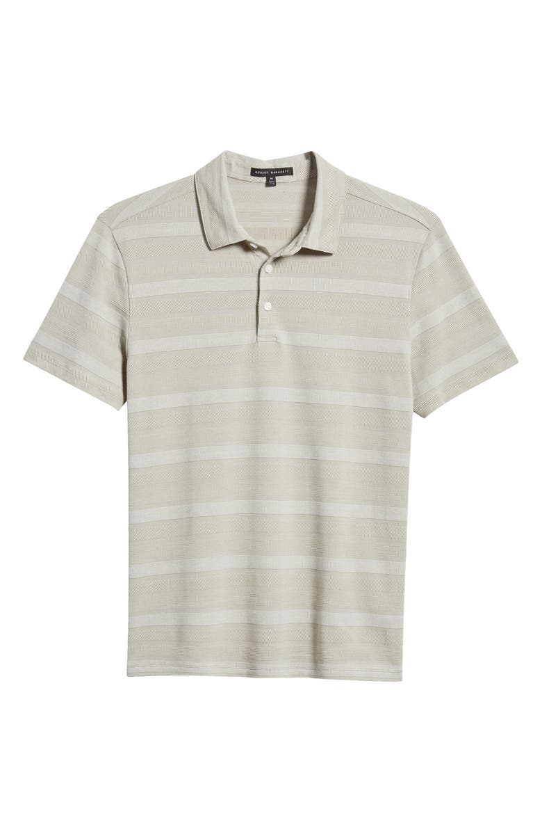 Robert Barakett Rocky Stripe Quarter Zip Cotton Polo, Alternate, color,