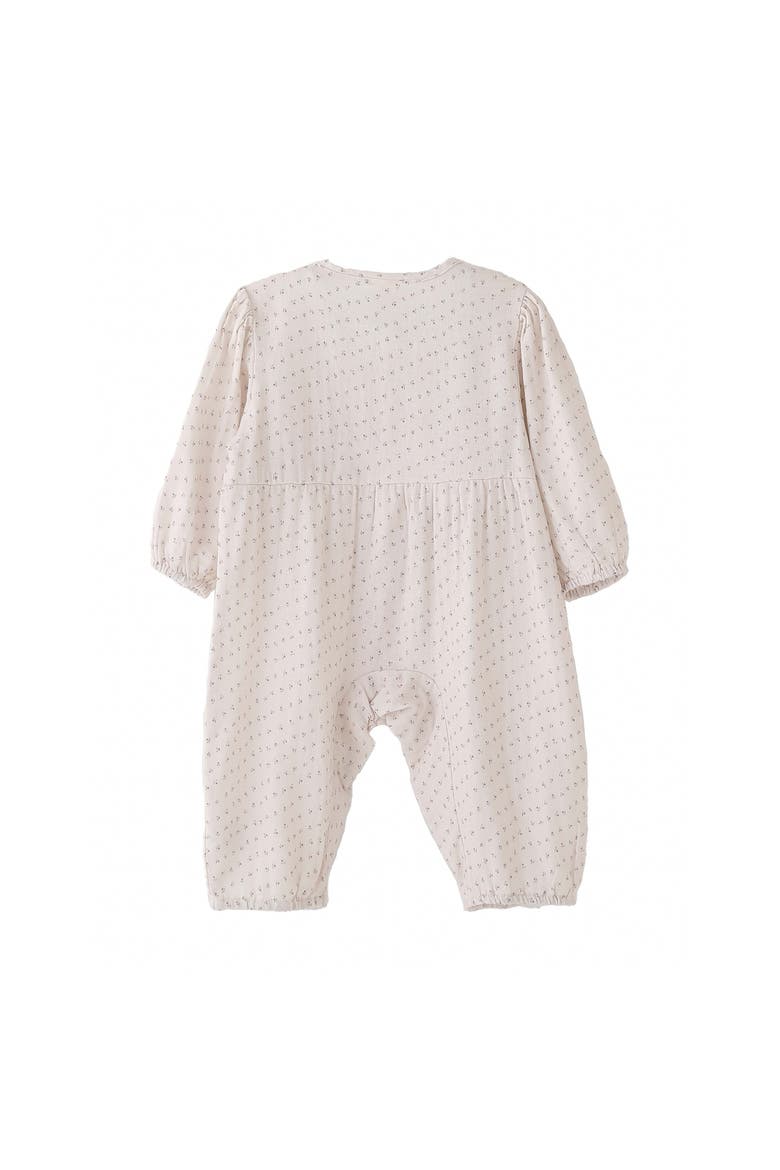 Lace Dot Romper, Alternate, color, Ivory